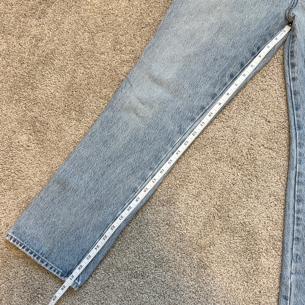AGOLDE Light Wash STRAIGHT Denim Jeans - Picture 7 of 7
